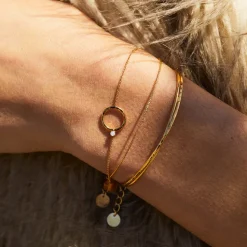 BDM – alizés armband witte opaal