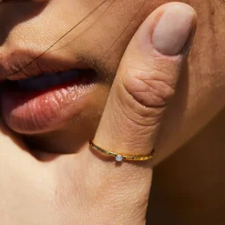 BDM – alizés ring wit opaal