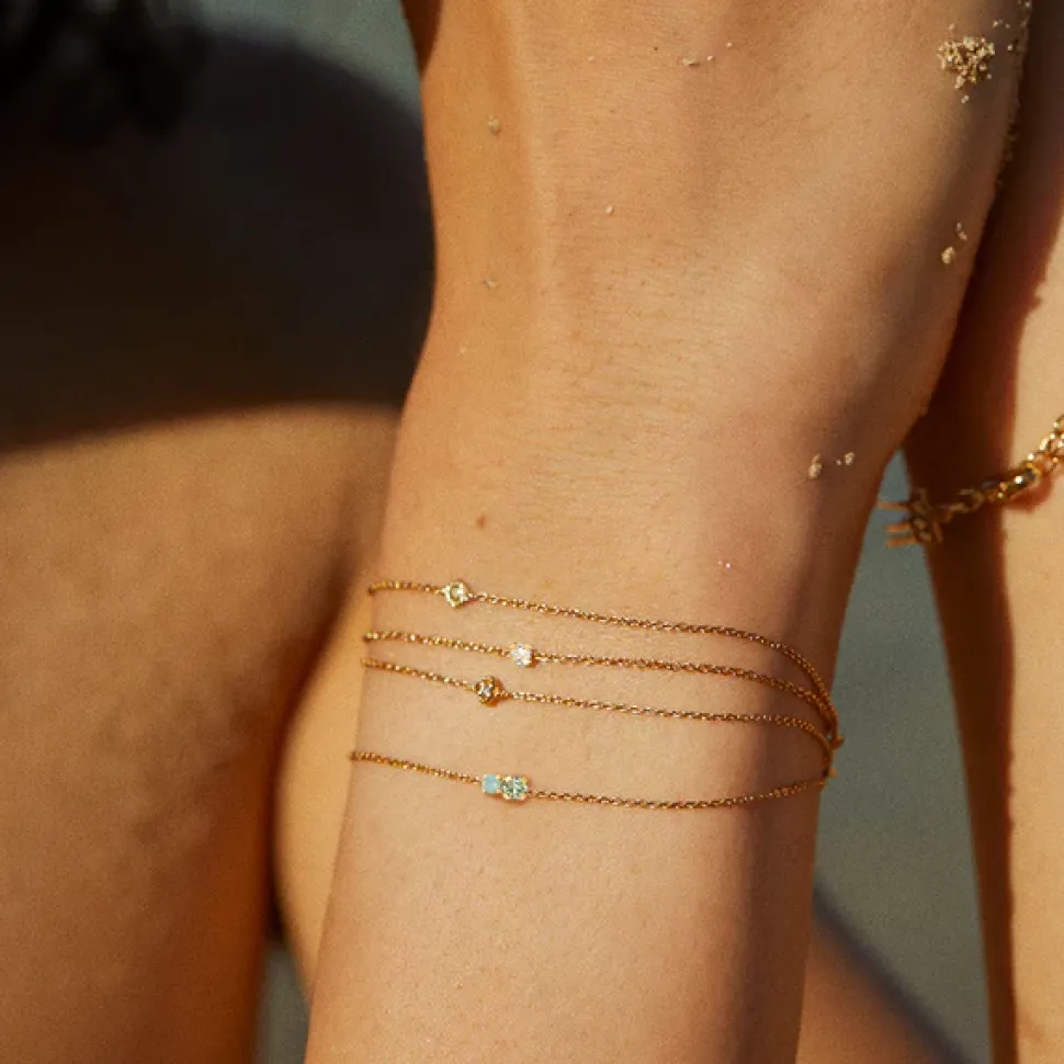 BDM – amants armband pacific opaal en chrysoliet