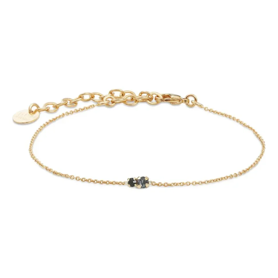 BDM – amants armband silver night