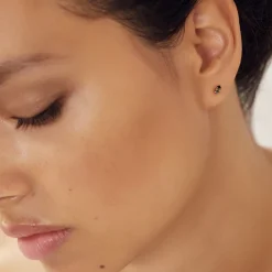 BDM – amants asymmetrische oorringen silver night