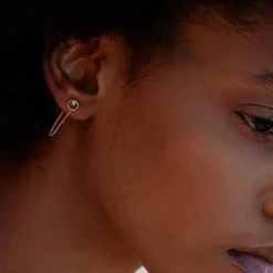 BDM – shadow chain oorringen wit kristal