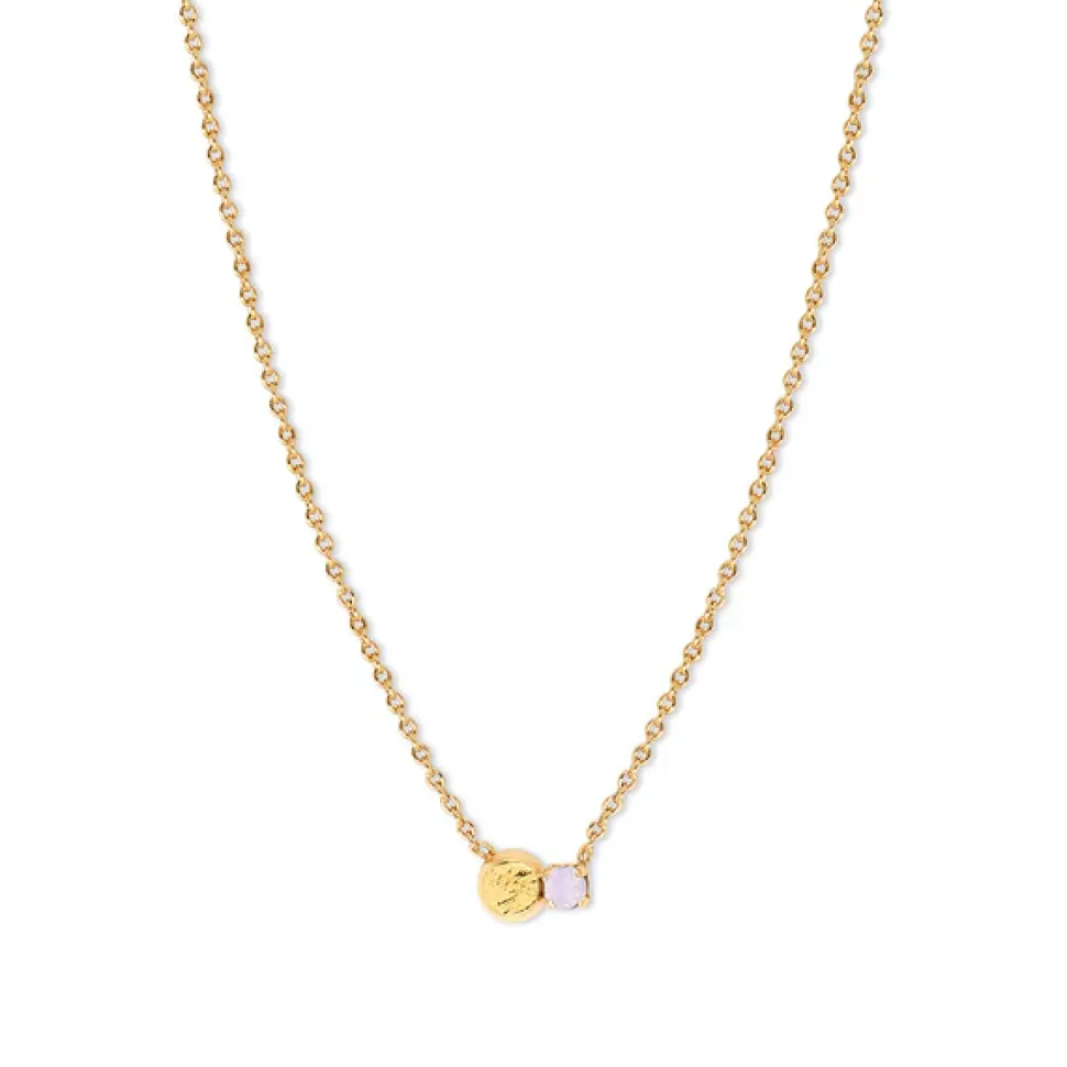 BDM – zephyr ketting kort rose water opal