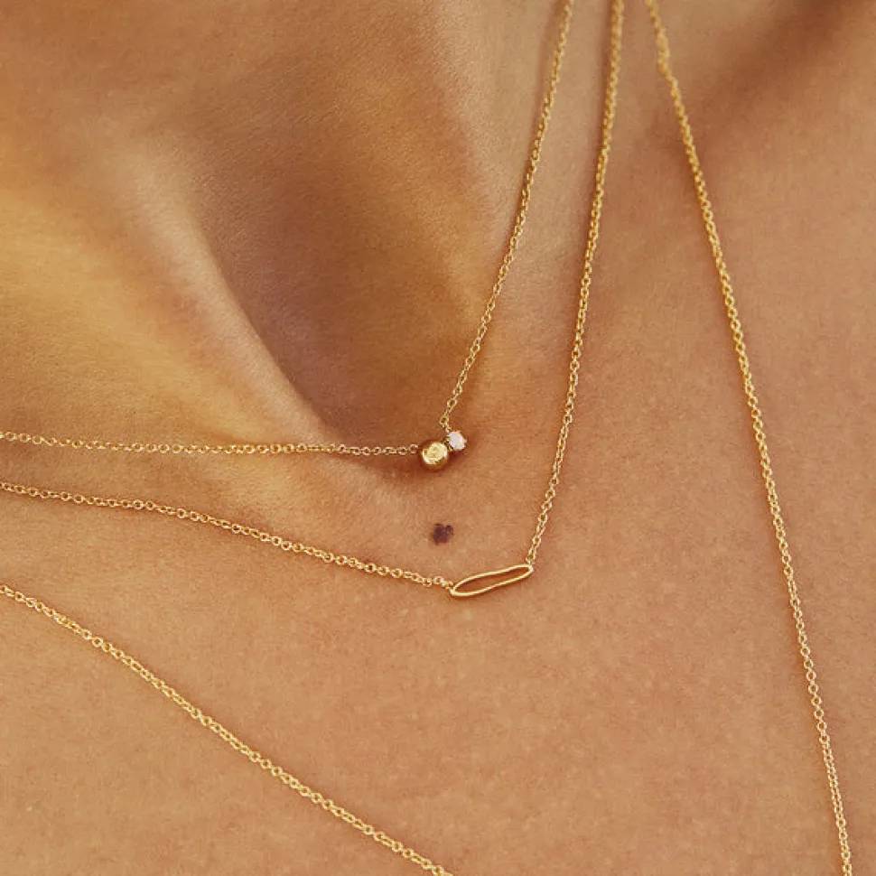 BDM – zephyr ketting kort rose water opal