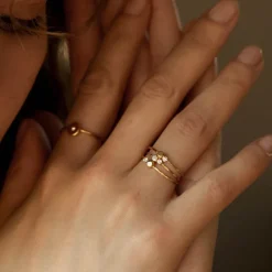 BDM – zephyr ring rose water opal