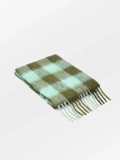 BS Check Mincho Scarf Sage Green