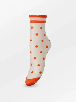 BS Dagmar dot sock Persimmon Orange