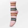 BS Eliana Stripe Sock Bridal Rose