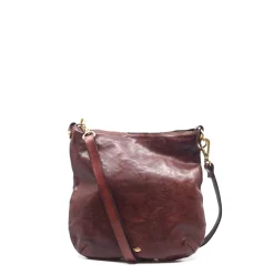 Campomaggi – crossbody handtas met multicolor riem wine