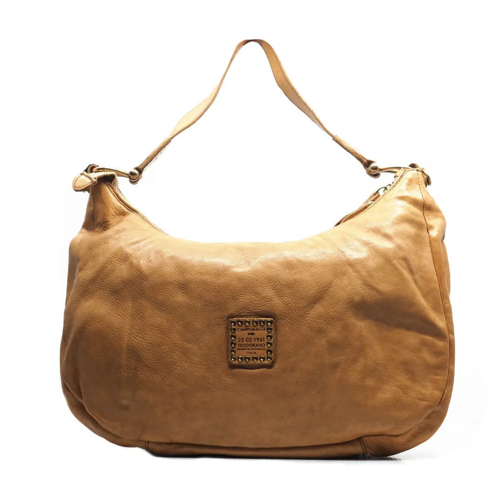 Campomaggi – grote schoudertas camel