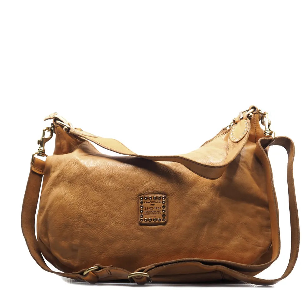 Campomaggi – grote schoudertas camel