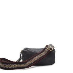 Campomaggi – phone case handtas grey met kleurrijke riem