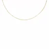 EB – verguld kettinkje met platte schakel
