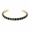 EB – vergulde bangle met zwarte emaille (III)