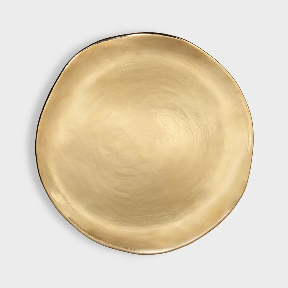 &k Imperfect plate gold large
