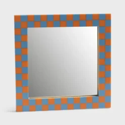 &K mirror check standing orange