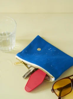 La cerise – pochette iona bleu mecano small