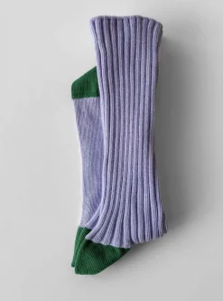 La cerise – socks yvette lila/groen