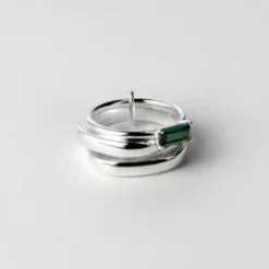 Lore Van Keer – credo 3 dubbele ring met spinel toermalijn zilver