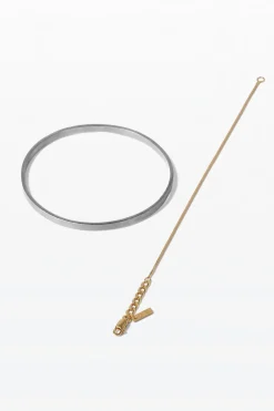 Lore Van Keer – forma duo armbanden zilver/verguld zilver large