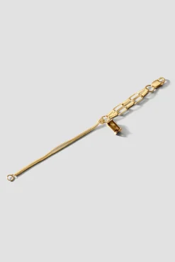Lore Van Keer – noctis armband met rookkwarts verguld (medium)