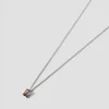 Lore Van Keer – noctis minimalistische ketting met rookkwarts zilver