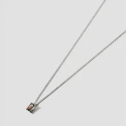 Lore Van Keer – noctis minimalistische ketting met rookkwarts zilver