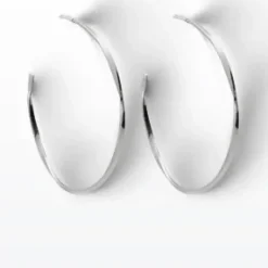 Lore Van Keer – tide hoops zilver