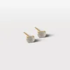 Lore Van Keer – tide studs met maansteen zilver verguld
