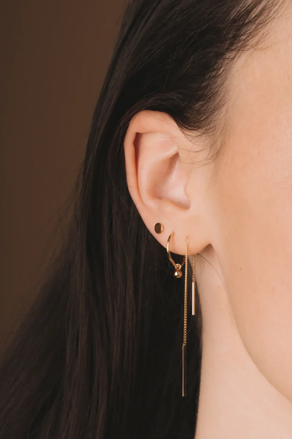 MHL – disc studs zilver verguld