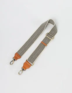 O My Bag – Checkered Webbing Strap Classic Leather