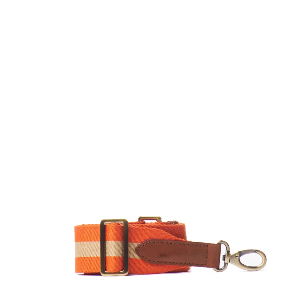 O My Bag – Orange Webbing Strap Classic Leather