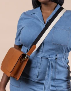 O My Bag – stoffen riem zwart/wit