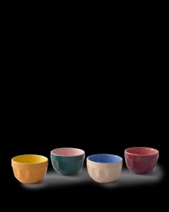 Polspotten – set van 4 cappuccino kopjes multi-colour