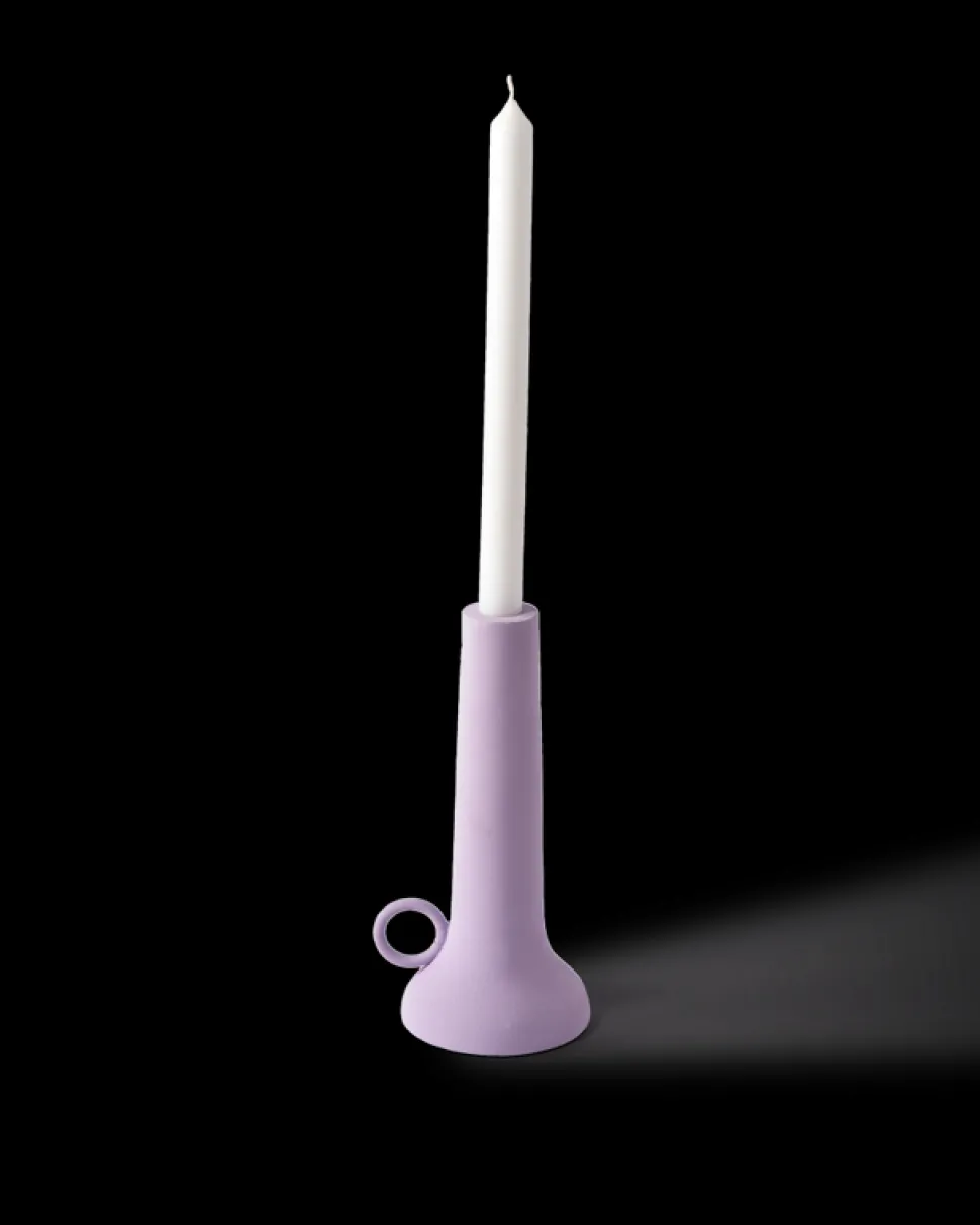 Polspotten – kaarsenhouder spartan lila