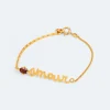 Wouters&Hendrix – armband amour met rode granaat