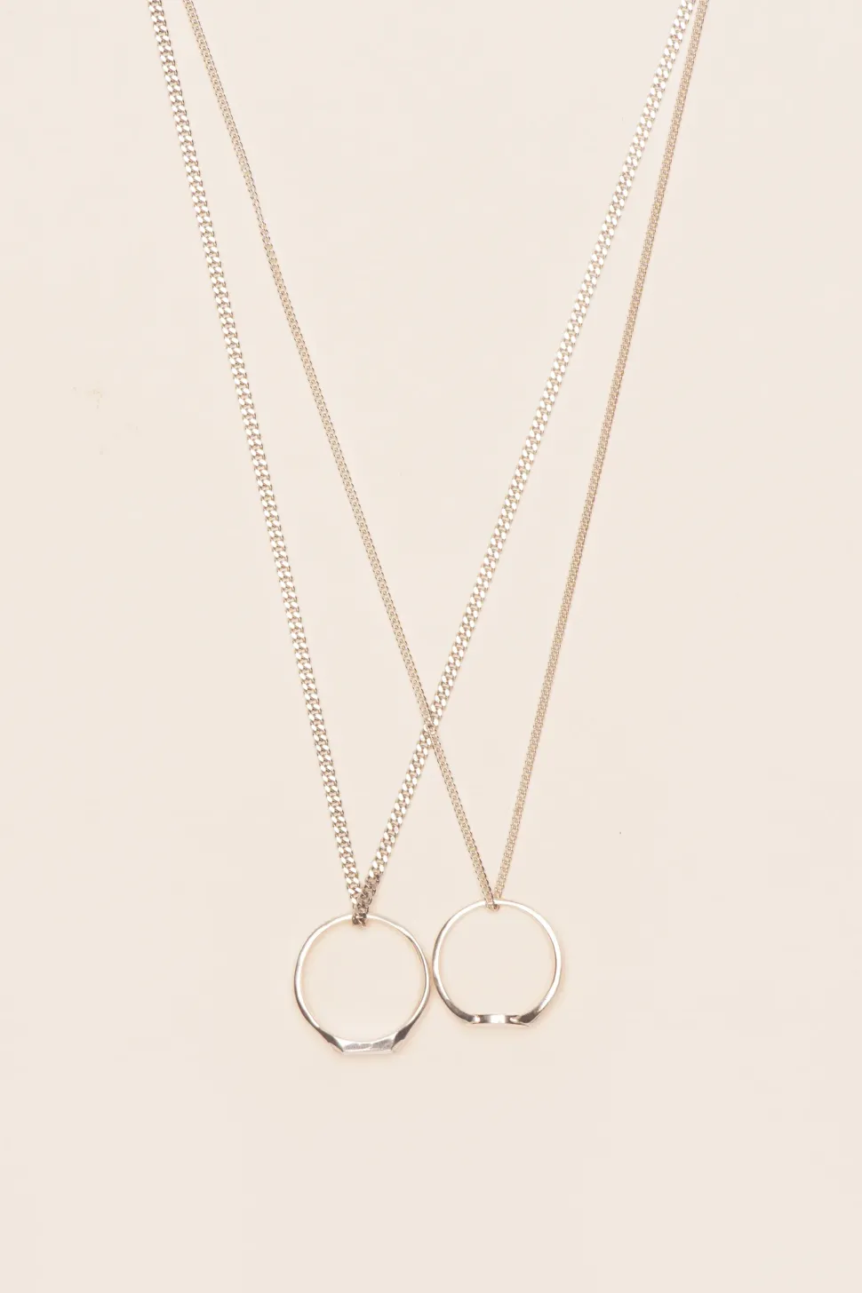Wouters&Hendrix – dubbele ketting met signet ringen small