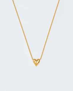 Wouters&Hendrix – ketting met gehamerd hartje