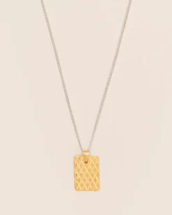 Wouters&Hendrix – ketting met bedel in diamanten-patroon mix