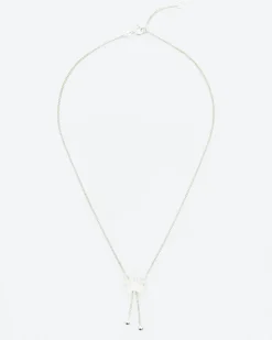 Wouters&Hendrix – ketting met vlinder, aquamarijn kristal en spheres