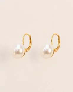 Wouters&Hendrix – oorbellen leverback met zoetwaterparel