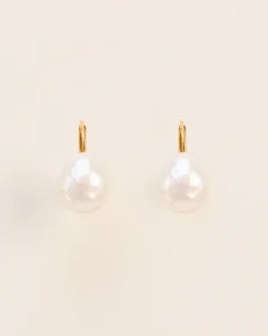 Wouters&Hendrix – oorbellen leverback met zoetwaterparel