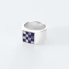 Wouters&Hendrix – signet ring met mosaic ring
