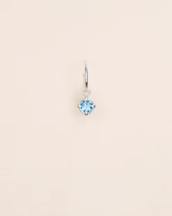 Wouters&Hendrix – single hoop met blauwe topaas