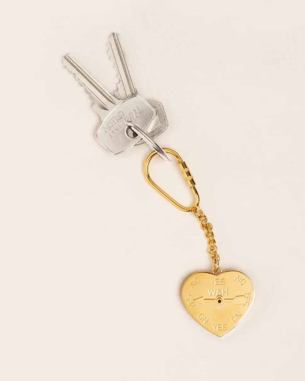 Wouters&Hendrix – sleutelhanger je t’aime hart met yes/no wijzer