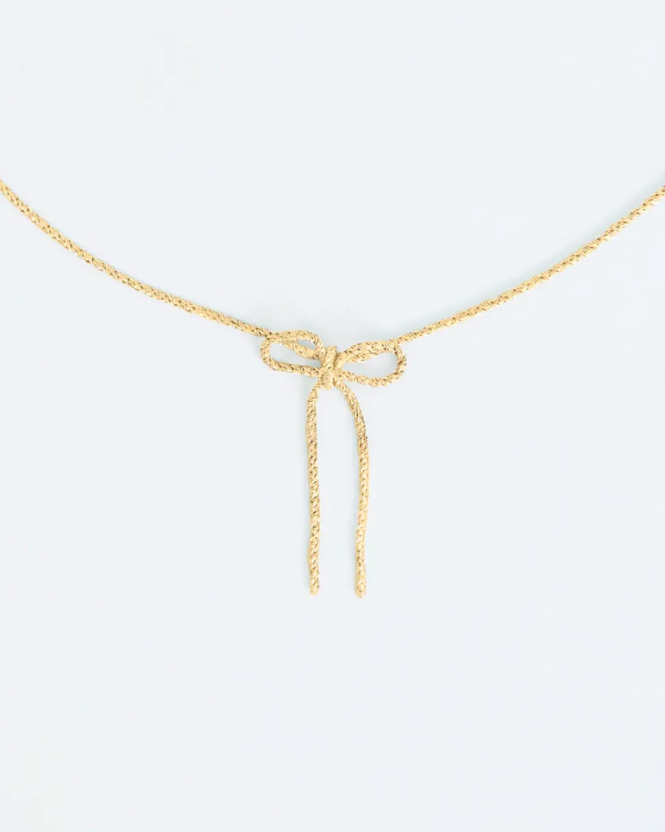 Wouters&Hendrix – textured ketting met strikje