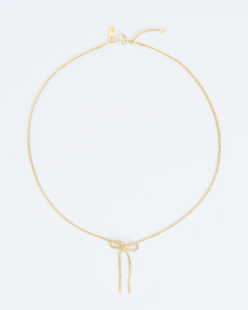 Wouters&Hendrix – textured ketting met strikje