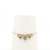 AX – armband met labradoriet en glasparels