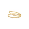 BDM – alizés ring double wit opaal