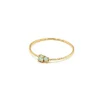 BDM – tresors ring double pacific opaal en chrysoliet